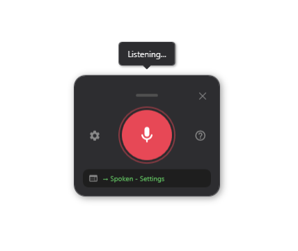 Spoken Compact Interface